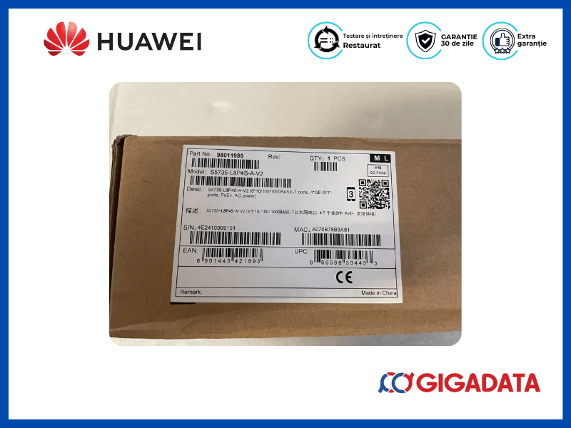 Huawei S5735-L8P4S-A-V2 8 Port Gigabit PoE CloudEngine Switch - 2