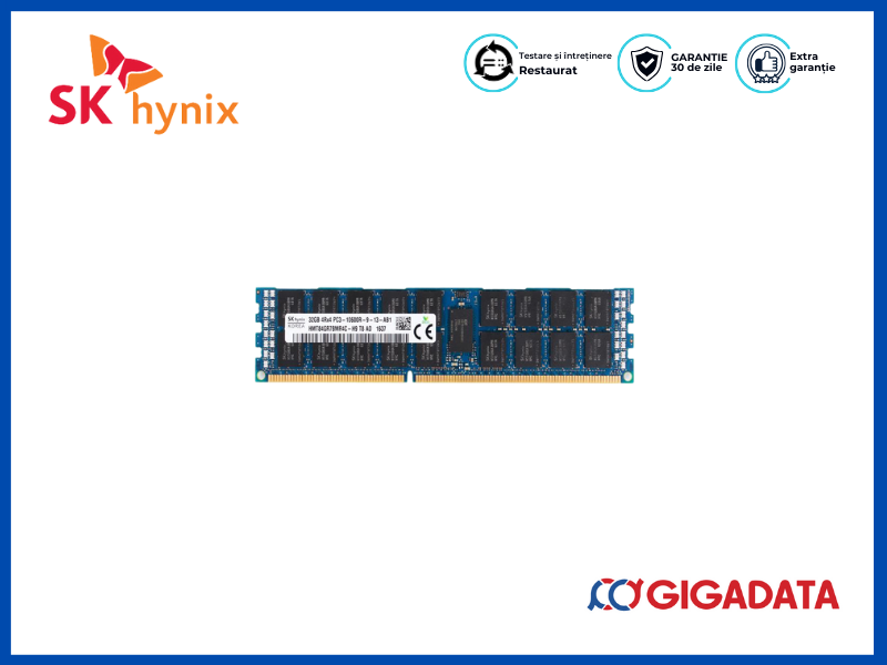 SK Hynix 32GB PC3-10600R DDR3-1333 Registered ECC 4RX4 Memory HMT84GR7BMR4C-H9 - 1