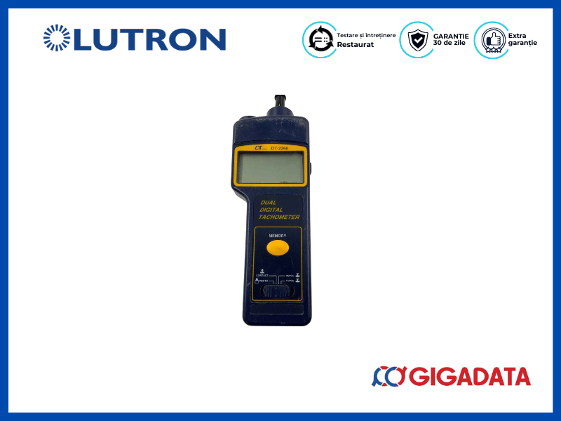 LUTRON DT-2268 Photo/Contact Tachometer Revolution Meter Rotation Speed - 1