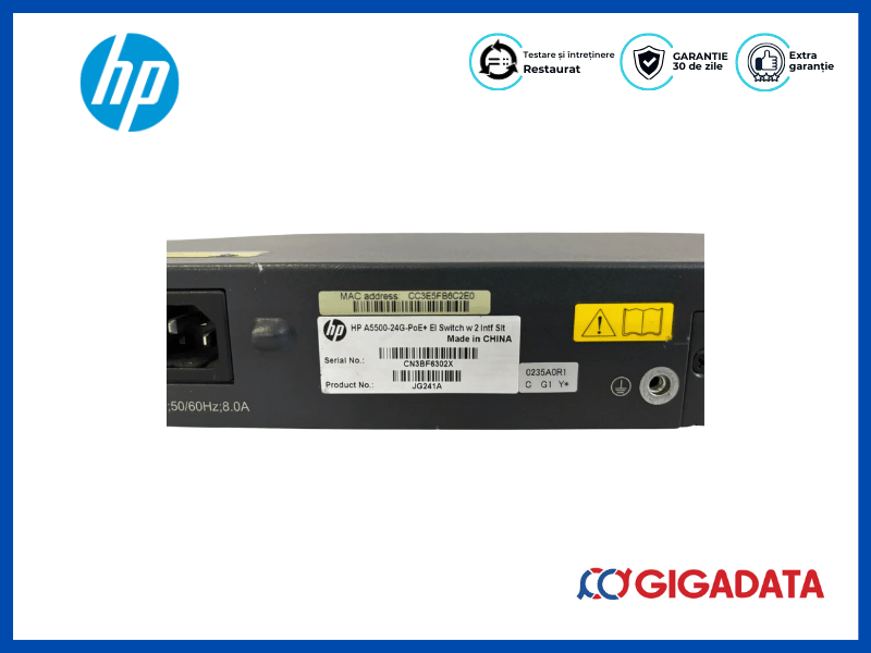 HP JG241A 5500-24G-POE+ EI Switch 24 Gigabit POE Ports and 4 SFP Ports - 4